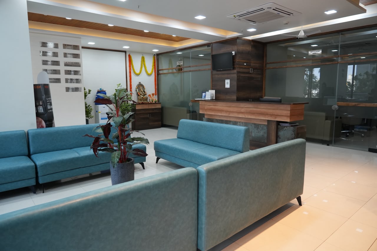 Atulya Superspeciality Hospital Reception & Patient Lounge Area